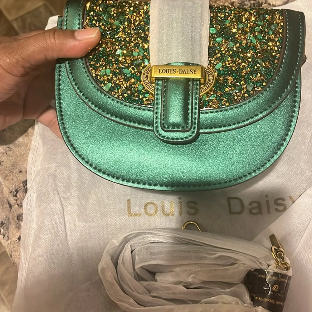 Green Designer Shoulder Bag Brand New never taken out the bag - Picture 3 of 4